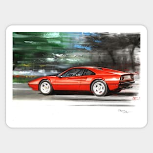 Ferrari 308 GTB Sticker